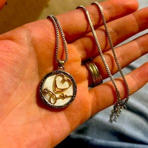 Heart stethoscope necklace